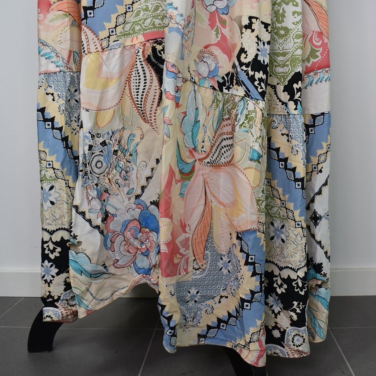 Klänning Plus Size Mönstrad IVORY