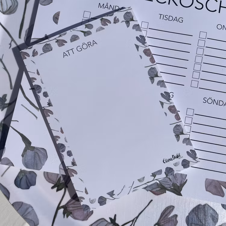 Anteckningsblock To do list Luktärt Magnet - Elina Dahl