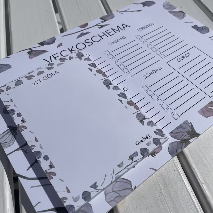 Anteckningsblock To do list Luktärt Magnet - Elina Dahl