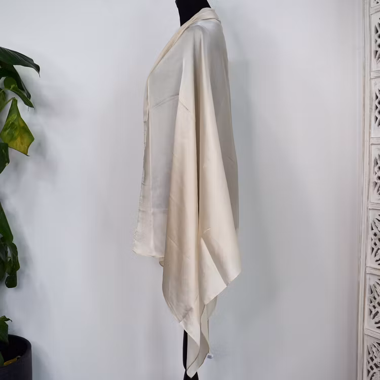 Sjal Silkesmix BEIGE