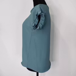 Topp med volangärm VERT CANARD