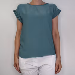 Topp med volangärm VERT CANARD