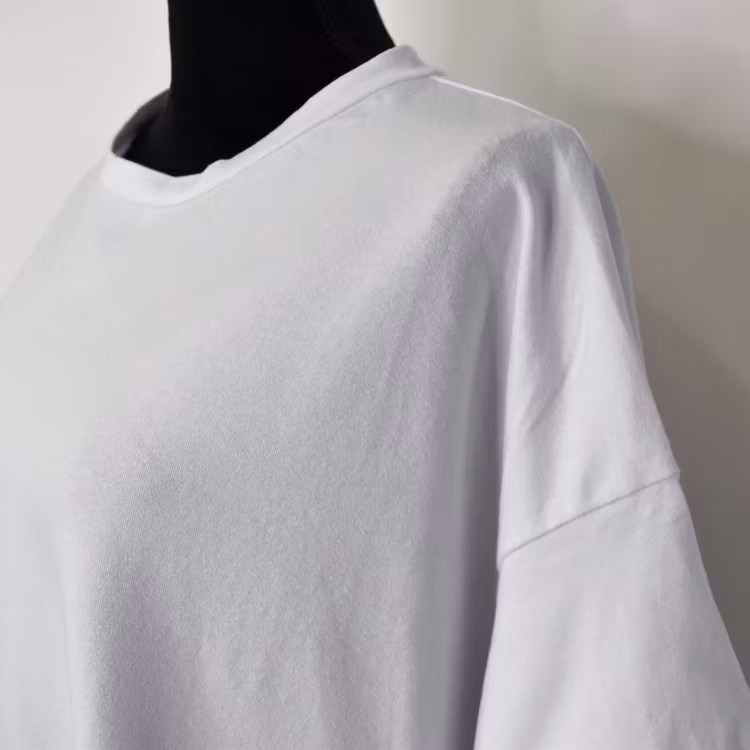 Lång T-shirt Over Sized VIT
