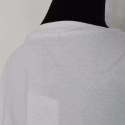 Lång T-shirt Over Sized VIT