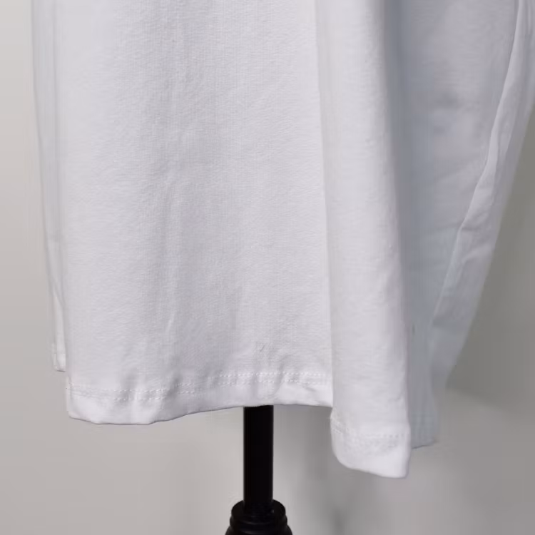 Lång T-shirt Over Sized VIT