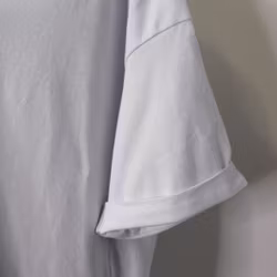 Lång T-shirt Over Sized VIT