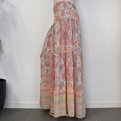 Volangkjol Princess Mönstrad BEIGE - Marta du Chateau