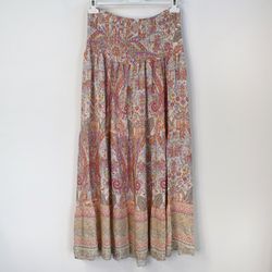 Volangkjol Princess Mönstrad BEIGE - Marta du Chateau