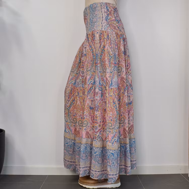 Volangkjol Princess Mönstrad ROSA/BLÅ - Marta du Chateau