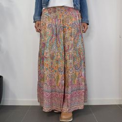 Volangkjol Princess Mönstrad ORANGE - Marta du Chateau