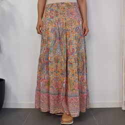 Volangkjol Princess Mönstrad ORANGE - Marta du Chateau