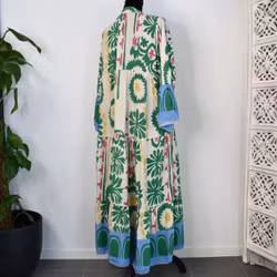 Klänning Mönstrad GRÖN