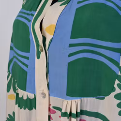 Klänning Mönstrad GRÖN