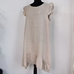 Linneklänning Kajsa BEIGE - Mix By Heart