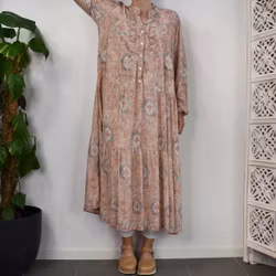 Klänning Mönstrad SOFT PINK