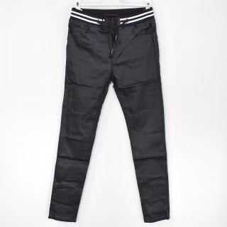 Jeans Vaxade med resårmidja SVART - Place du Jour
