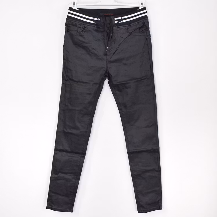 Jeans Vaxade med resårmidja SVART - Place du Jour