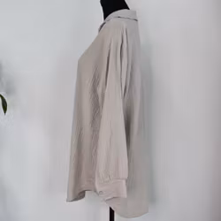 Bomullsskjorta Over Sized BEIGE