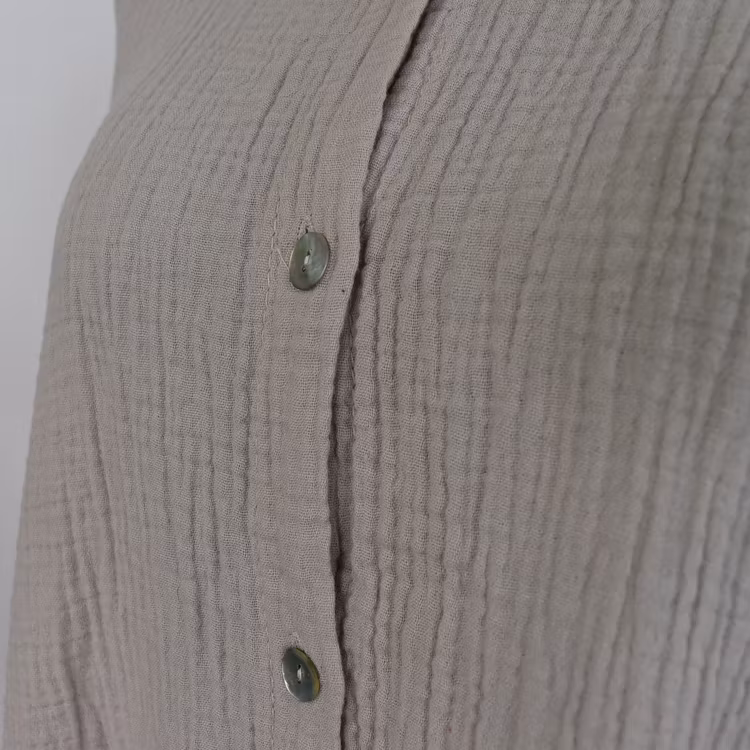 Bomullsskjorta Over Sized BEIGE