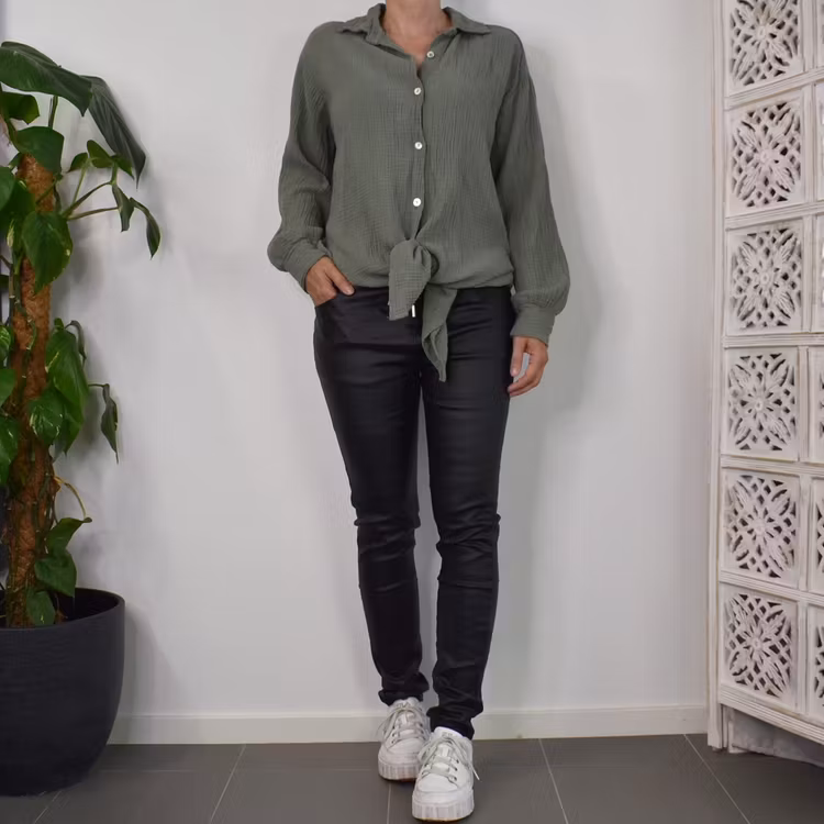 Bomullsskjorta Over Sized KAKI