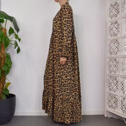 Klänning Leopard MARRON