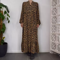 Klänning Leopard MARRON