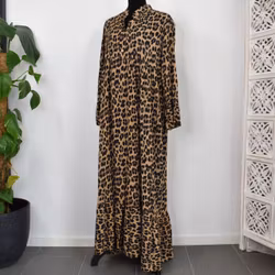 Klänning Leopard MARRON
