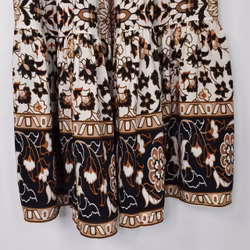 Kjol Boho Flora Blommig OFF WHITE - Stajl Agenturer