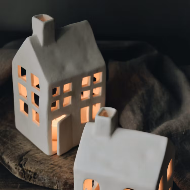 Lykta Light House 15cm MATT VIT - Majas Cottage
