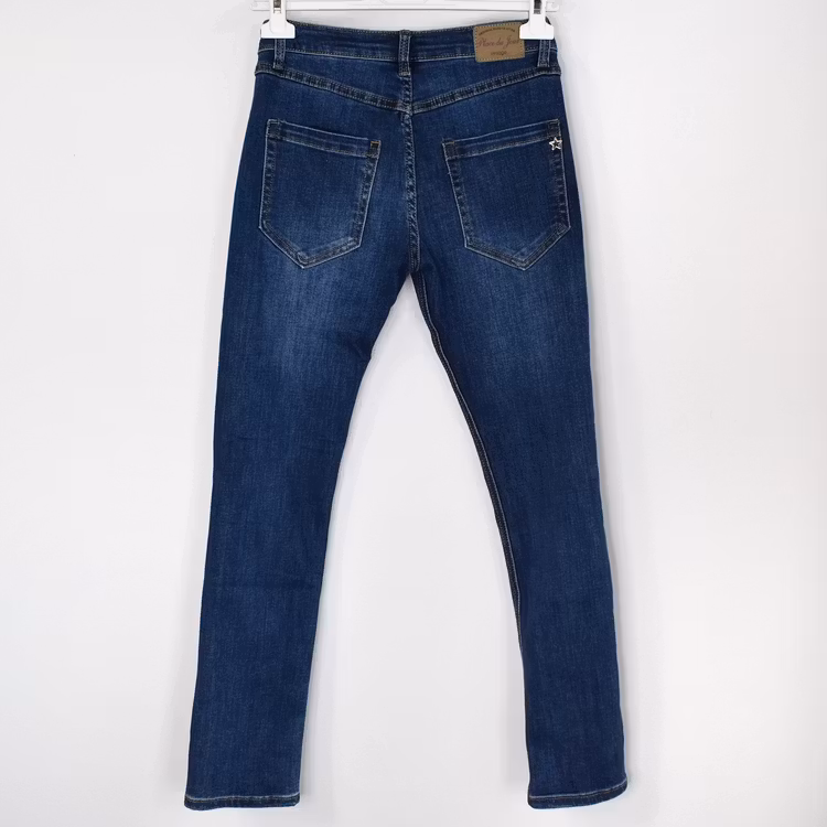 Jeans med knappmix MÖRK BLÅ - Place du Jour