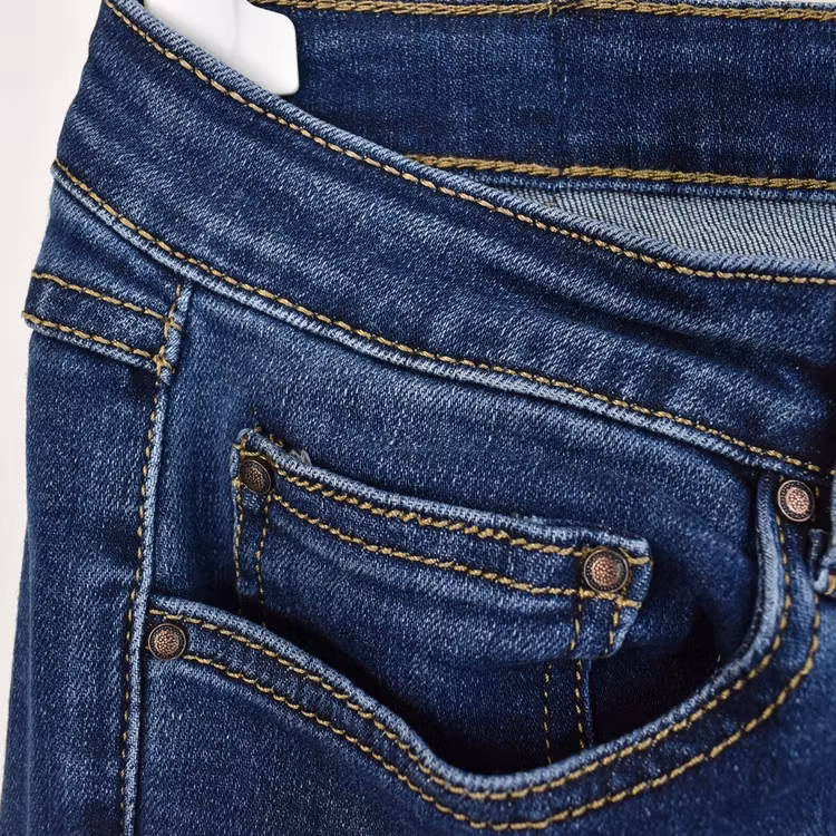 Jeans med knappmix MÖRK BLÅ - Place du Jour
