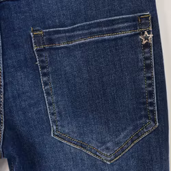 Jeans med knappmix MÖRK BLÅ - Place du Jour