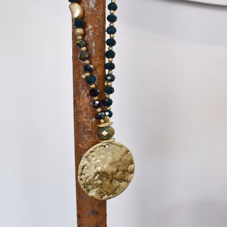 Halsband Mila GRÖN/GULD - The Moshi