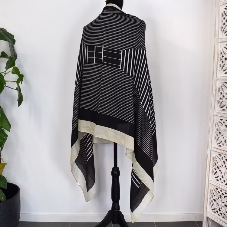 Sjal Geo BEIGE