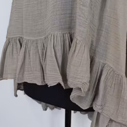 Bomullsblus Heather BEIGE - Stajl Agenturer