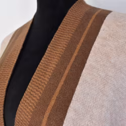Poncho-sjal med fickor BEIGE