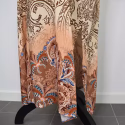Klänning Selma Mönstrad BEIGE - Marta du Chateau