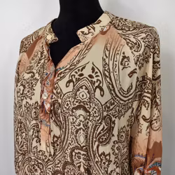 Klänning Selma Mönstrad BEIGE - Marta du Chateau