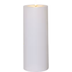 Blockljus LED Flamme Rak 27,5cm VIT - Star Trading