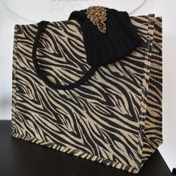 Shopper Stor Zebra TAUPE
