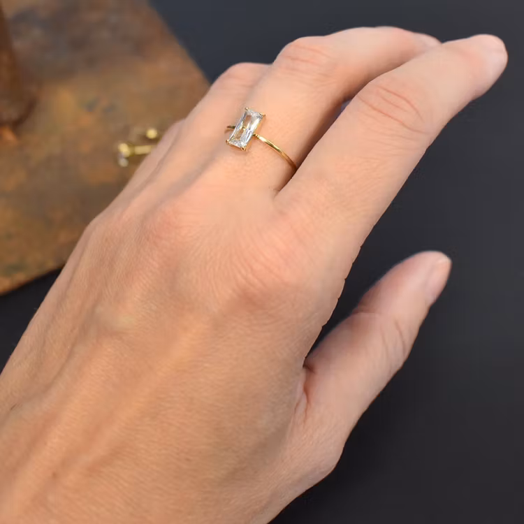 Ring Justerbar Glitter GULD