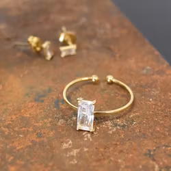 Ring Justerbar Glitter GULD