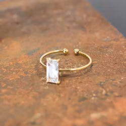 Ring Justerbar Glitter GULD