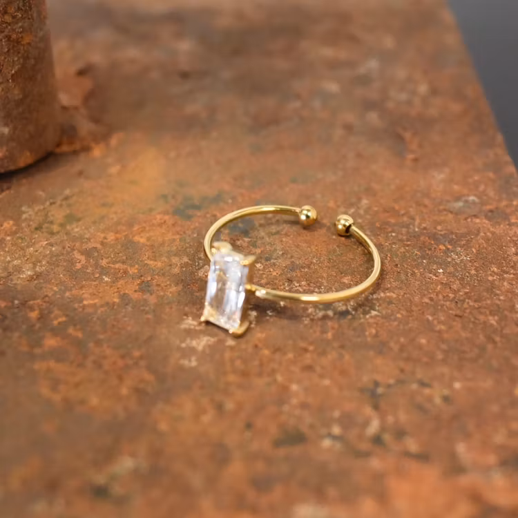 Ring Justerbar Glitter GULD