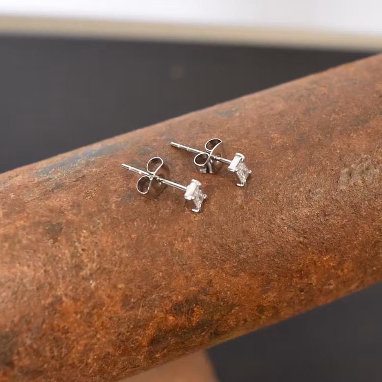 Örhänge Litet Glitter SILVER