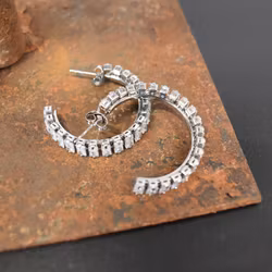 Örhänge Glam Rund SILVER