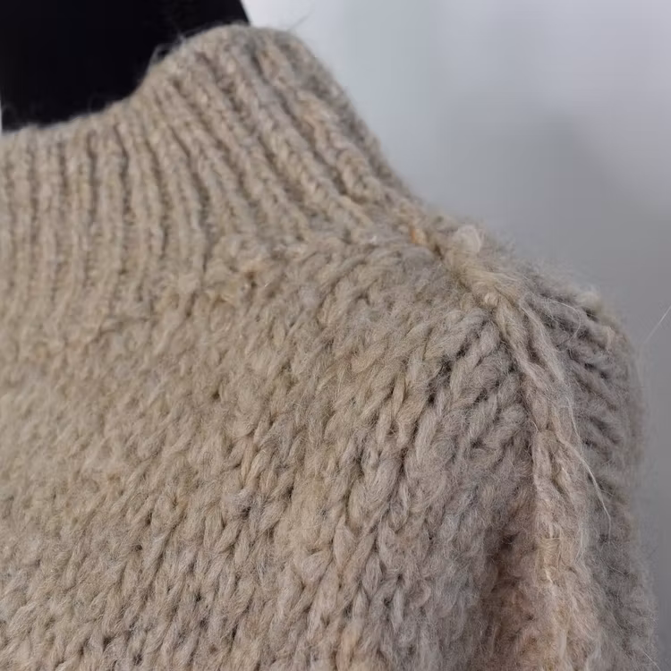 Stickad Tröja Over Sized LJUS TAUPE