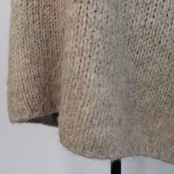 Stickad Tröja Over Sized LJUS TAUPE