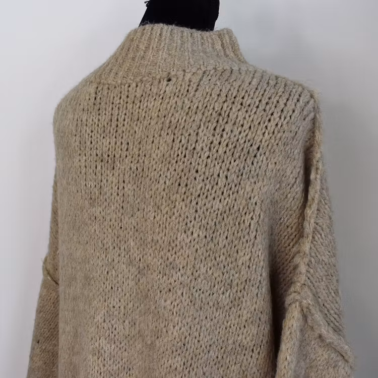 Stickad Tröja Over Sized LJUS TAUPE