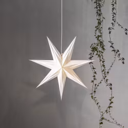 Pappersstjärna Place 60cm VIT - Star Trading